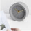 1Pc Light Grey Desktop Clock Durable Cement Table Clock for Home Use 2