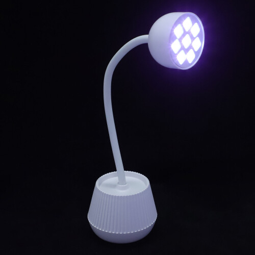 5Pcs Adjustable LED Nail Table Lamp Gooseneck Design for Gel Nails 1