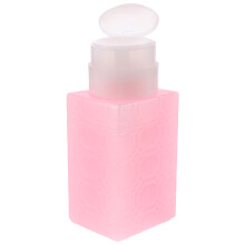 Pink Plastic Makeup Remover Dispenser Pump Bottle Travel Use