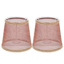 2Pcs Coffee Cloth Lampshade Soft Light Shade for Floor and Wall Lamps