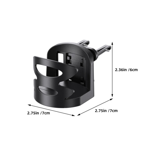 Car Water Cup Holder Cup Holder Black Abs 2pcs 1