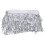 Decorative Tassel Trim Silver 1 Set 354x6in Polyester 1