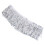 Decorative Tassel Trim Silver 1 Set 354x6in Polyester 5