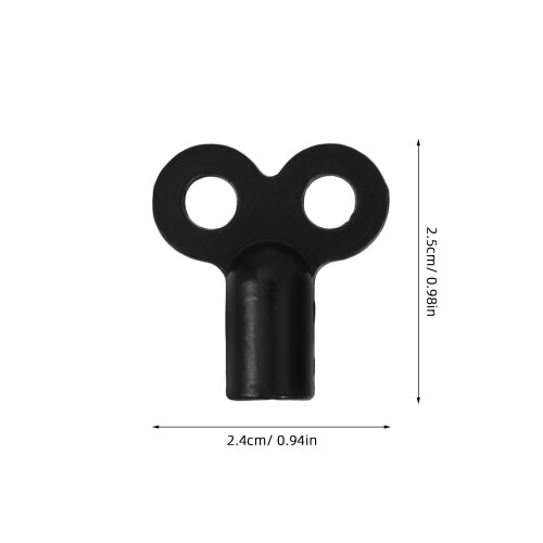 10 Pcs Radiator Accessories 2.50x2.40x0.90cm Black 1