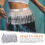 Decorative Tassel Trim Silver 1 Set 354x6in Polyester 11