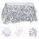 Decorative Tassel Trim Silver 1 Set 354x6in Polyester 2