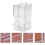 1Pc Clear Plastic Pet Feeder Feeding Bowl for Hamster Rabbit Squirrel 3