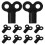 10 Pcs Radiator Accessories 2.50x2.40x0.90cm Black 9