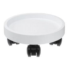 3Pcs White Resin Flowerpot Tray Durable Plant Pot Saucer for Home Use