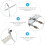 Portable Silver Iron Erhu Bracket with Leather Spacer for Support 9