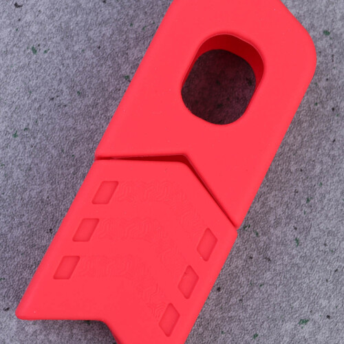 Raindrops Chain Wheel Crankset Cover Silicone Red 4pcs/Set 2
