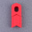 Raindrops Chain Wheel Crankset Cover Silicone Red 4pcs/Set 1