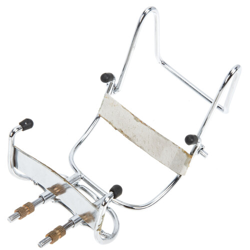 Portable Silver Iron Erhu Bracket with Leather Spacer for Support 2