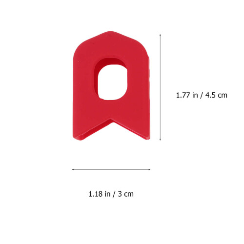 Raindrops Chain Wheel Crankset Cover Silicone Red 4pcs/Set 1