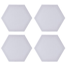 4Pièces Supports Peinture Huile Blanc Coton Résistants Artistiques