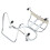 Portable Silver Iron Erhu Bracket with Leather Spacer for Support 5