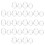 Raindrops  60 Pcs Decorative Cabochons Diy Gems Decoration Transparent 4