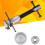 Silver Disk Brake Caliper Tool Set for Car Brake Piston Wind-Back 6