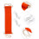 Raindrops Under Desk Footrest For Workers Ergonomic Orange Wood 1pack 5