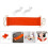 Raindrops Under Desk Footrest For Workers Ergonomic Orange Wood 1pack 3