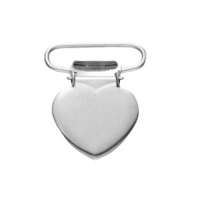20St Stevige Metalen Clips Zilver Hartvorm Voor Kleding En Knutselen