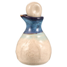 1Set White Ceramic Essential Oil Bottle Wide Mouth for Perfume Storage