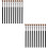 20Pcs Portable Black Wooden Eyebrow Combs Makeup Tools for Home Use 6