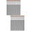20Pcs Portable Black Wooden Eyebrow Combs Makeup Tools for Home Use 7
