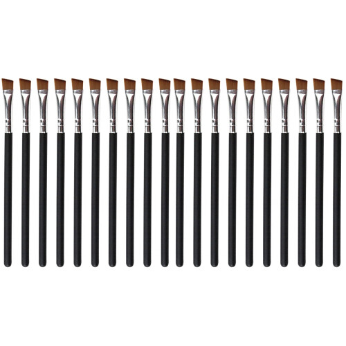 20Pcs Portable Black Wooden Eyebrow Combs Makeup Tools for Home Use 1