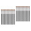 20Pcs Portable Black Wooden Eyebrow Combs Makeup Tools for Home Use 4