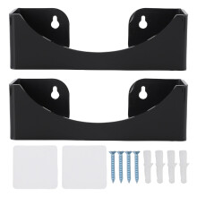 Wall Mounted Hat Rack for Baseball Caps 40 Hat Capacity Acrylic Organizer Set of 2 Black SpaceSaving Design