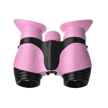 Children's Binoculars 8X21 High Definition Optical Shockproof Mini Foldable Binoculars for Bird Watching Pink YEMAESRE
