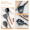 Silicone Pasta Fork Wooden Handle Spaghetti Utensils Grey 7