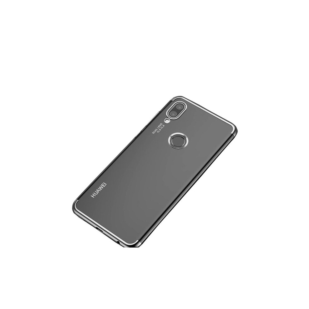 Effective Soft Silicone Case For Compatible With Huawei P20 Lite Silver 9180479546573