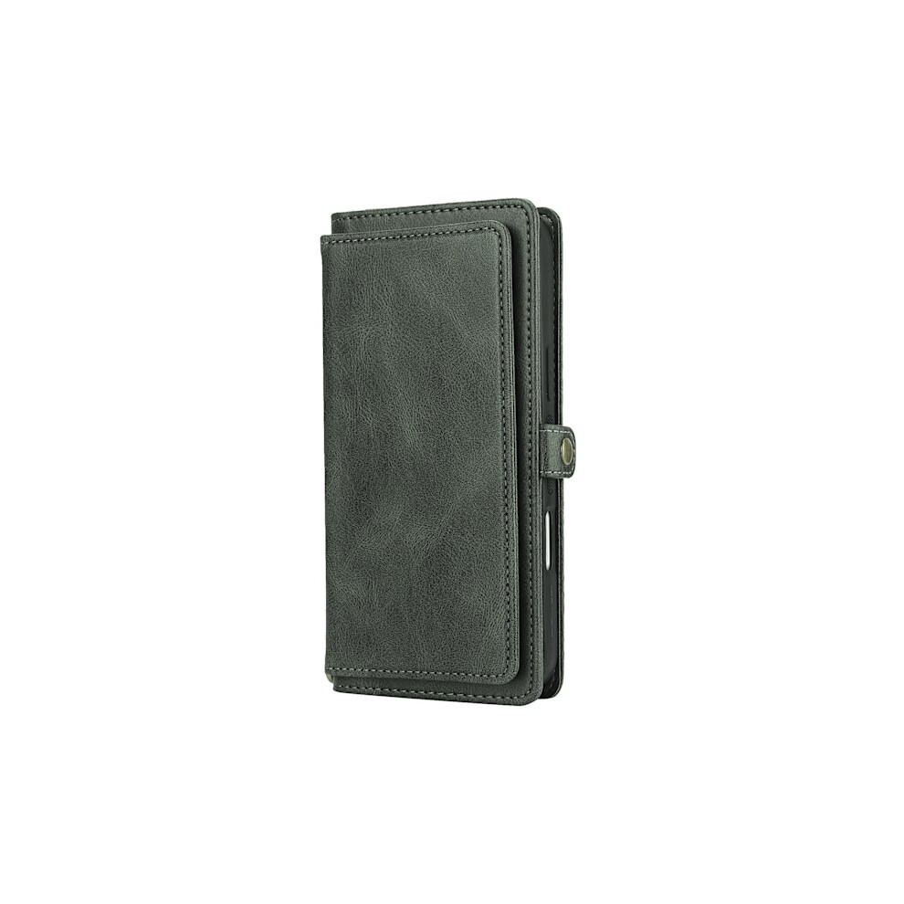 Compatible With Iphone 16 Pro Max - Stylish 2-1 Wallet Case Dark Green 9180479546719