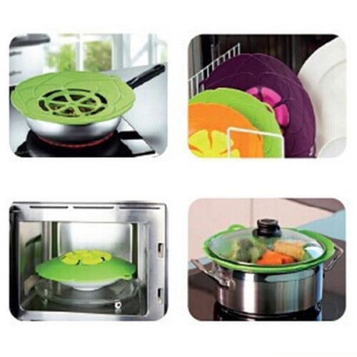 2-pack Silicone Cooking Lid / Multi Lid - Multiple Colors Green 1