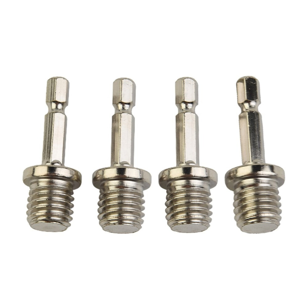 Dsh 4Pcs Hexagon Connecting Rod Adapter Drill Chuck M14 Polishing Disc Connection 9180479546801