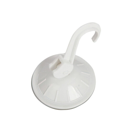 Hook with Suction Cup - Suction Cup Hook - Hanger - Up to 2 kg White 2