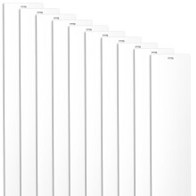 10 Pack White Vertical Blind Replacement Slats 82.68'x3.5' UV Resistant PVC for Windows and Doors
