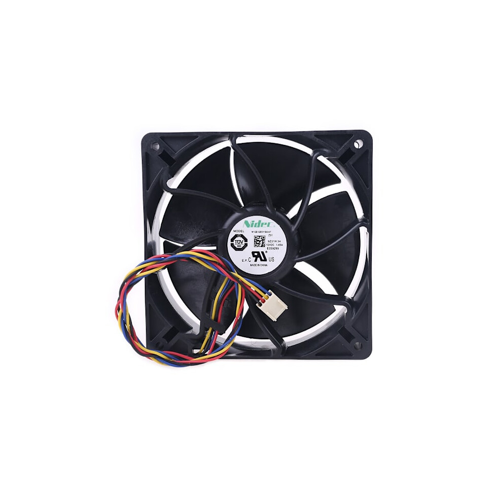 6000Rpm 120Mm 12Cm Pwm High Speed Cfm Computer Cooling Fan W12e12bs11b5-57 For Dc 12V 1.65A 4-Wire 4-Pin Dual Ball Beari 9180479550372