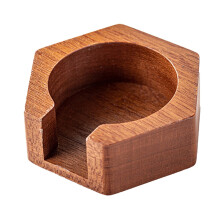 Coffee Filter Paper Organizer Box - Wooden Round Holder for 51/53/58MM Mocha Pot Filters, Coffee Extraction Storage Solution