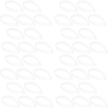 60Pièces Bandes De Maintien Chemise PVC Transparents Ajustables
