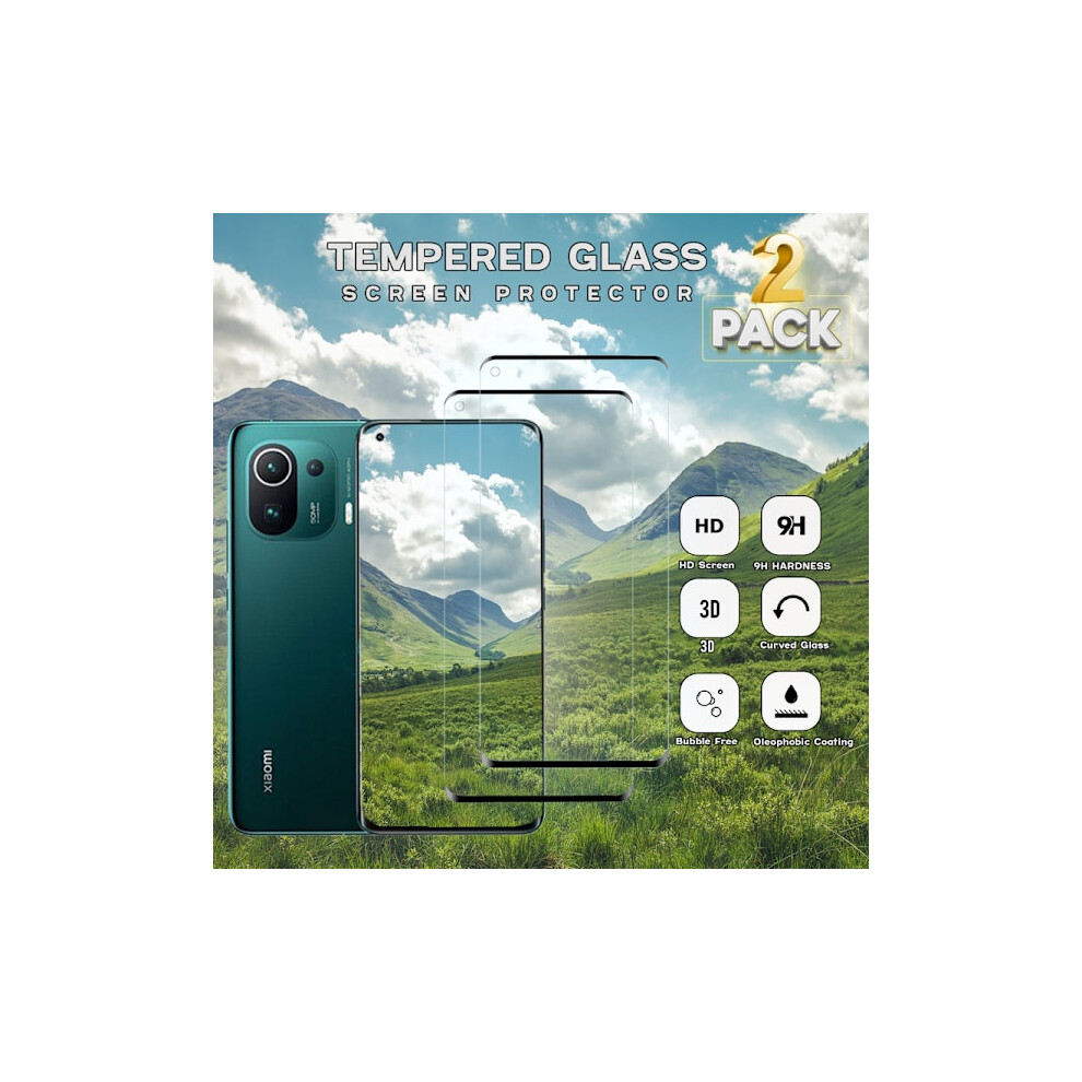 2 Pack - Compatible With Xiaomi 11 - 9H Tempered Glass - Super Quality Compatible With Xiaomi 11 9170372890965
