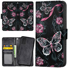 Compatible with Samsung Galaxy S20 - Wallet Case/Case Butterflies
