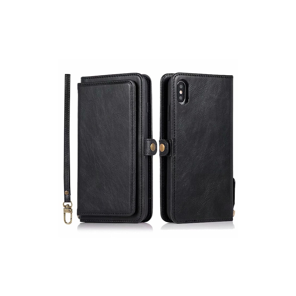 Compatible With Iphone X/Xs - Smart Well-Thoughtful Wallet Case Black 9170372891139