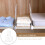 3Pcs White Plastic Shelf Organizer for Closet Durable Home Storage 10