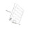3Pcs White Plastic Shelf Organizer for Closet Durable Home Storage 2