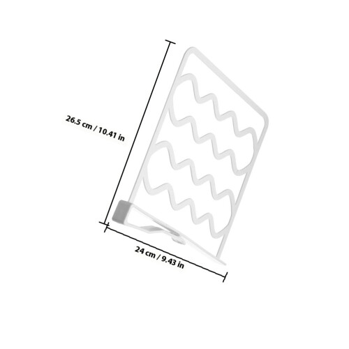 3Pcs White Plastic Shelf Organizer for Closet Durable Home Storage 1