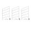 3Pcs White Plastic Shelf Organizer for Closet Durable Home Storage 8