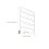 3Pcs White Plastic Shelf Organizer for Closet Durable Home Storage 3